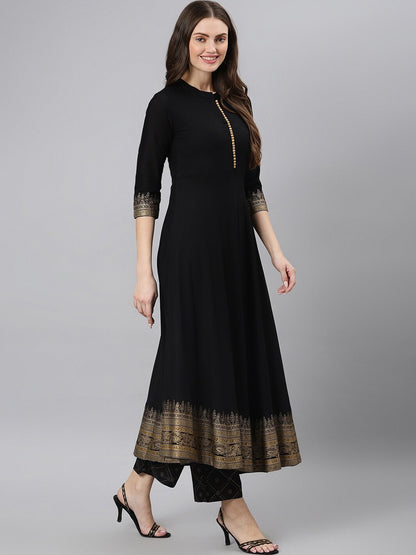 Beautiful Anarkali Kurti With Palazzo And Dupatta