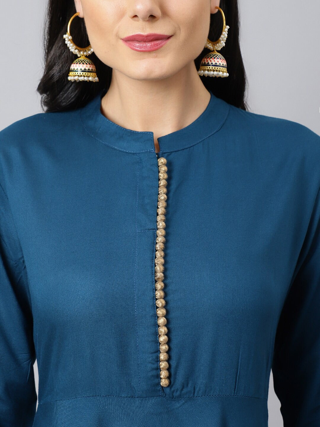 Beautiful Anarkali Kurti With Palazzo And Dupatta