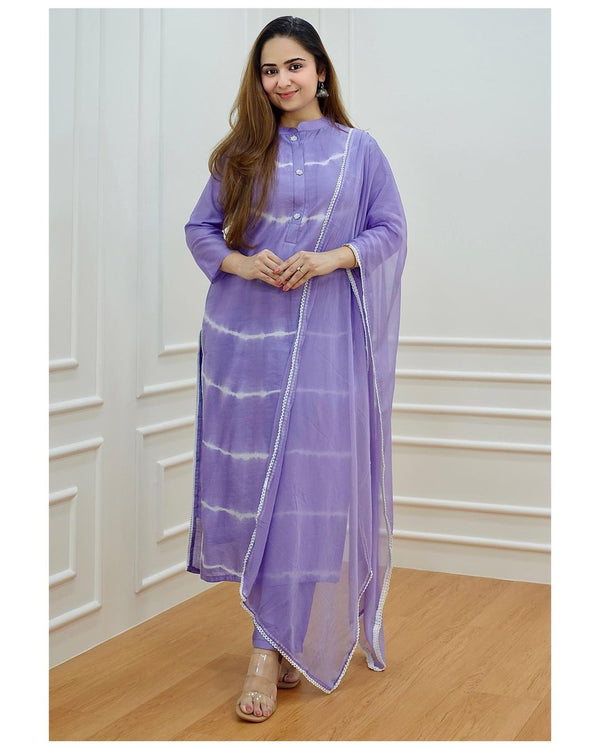 Cloud Blue Suit with pant and dupatta