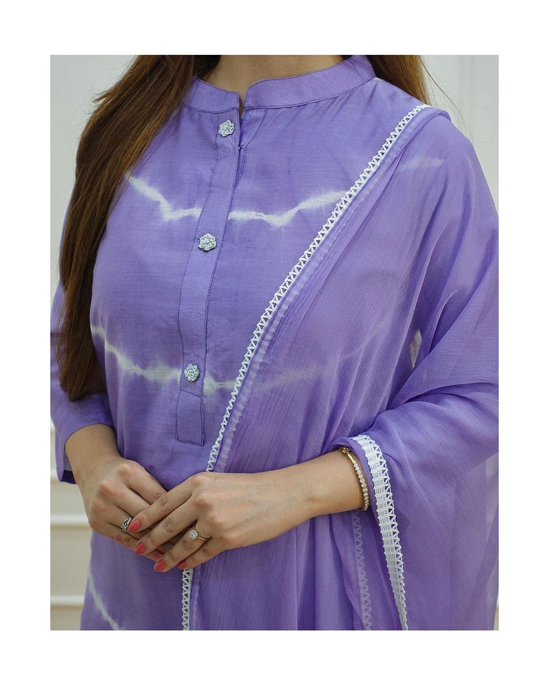 Cloud Blue Suit with pant and dupatta