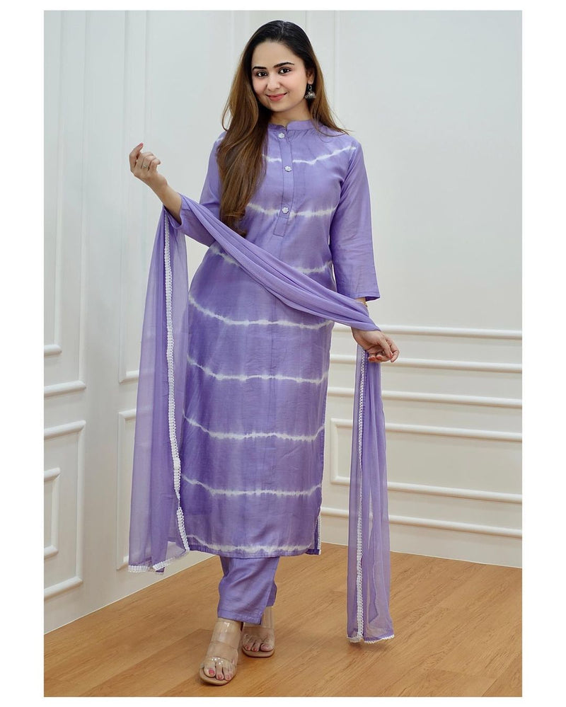 Cloud Blue Suit with pant and dupatta