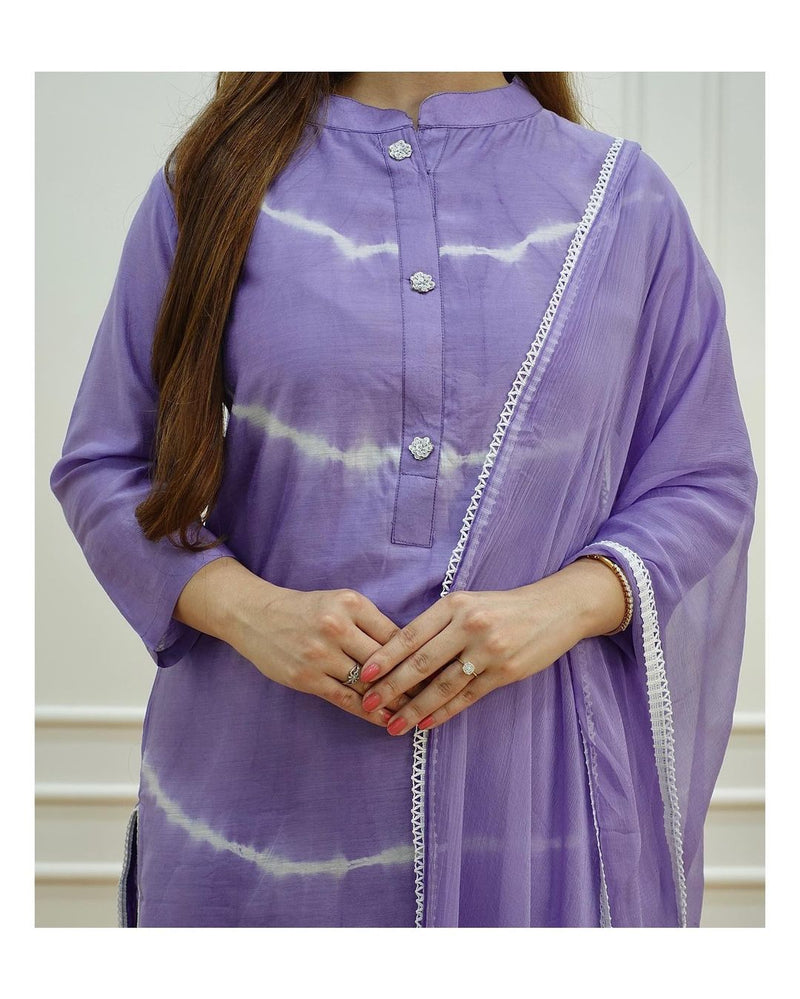 Cloud Blue Suit with pant and dupatta