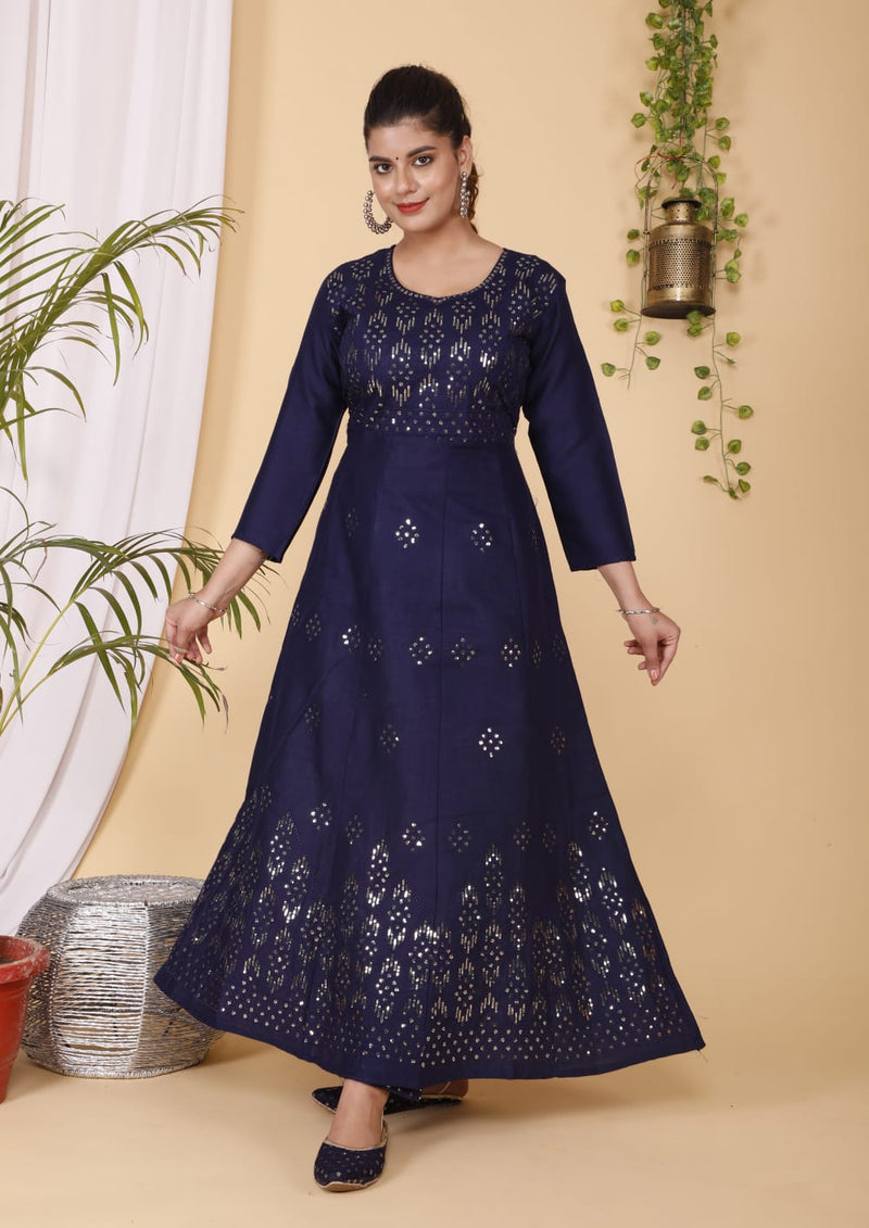 BEAUTIFUL EMBROIDERY ANARKALI KURTA WITH PANT