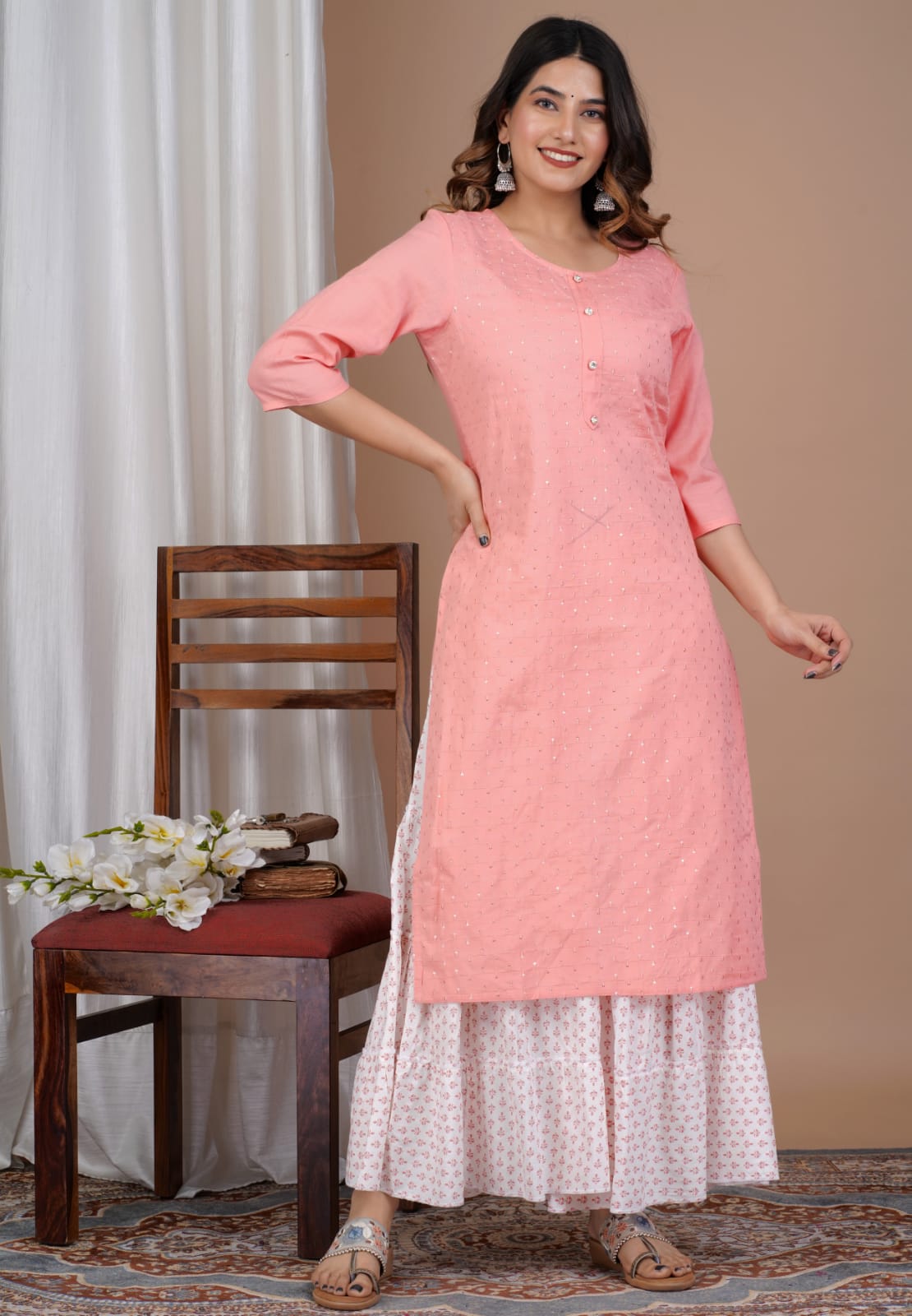 Classy Embroidery Kurti Pant with Dupatta