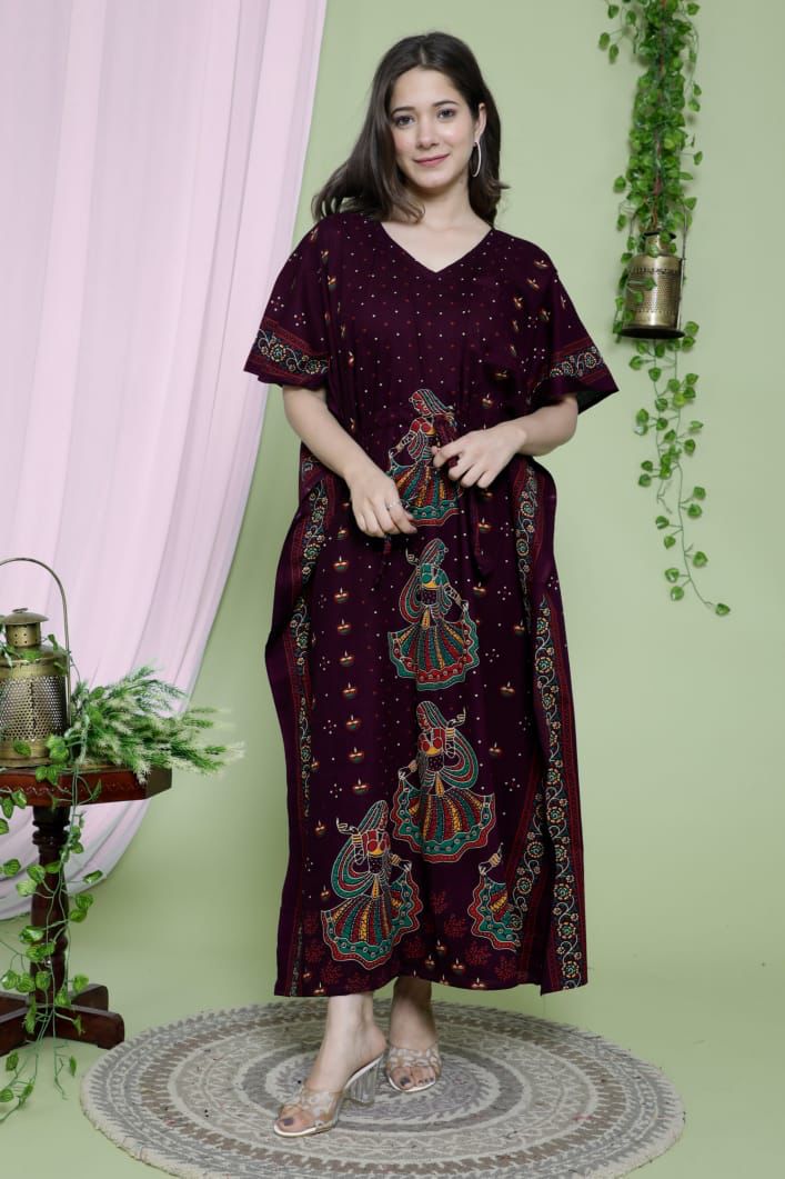 Beautiful Heavy Cotton Kaftan Dress