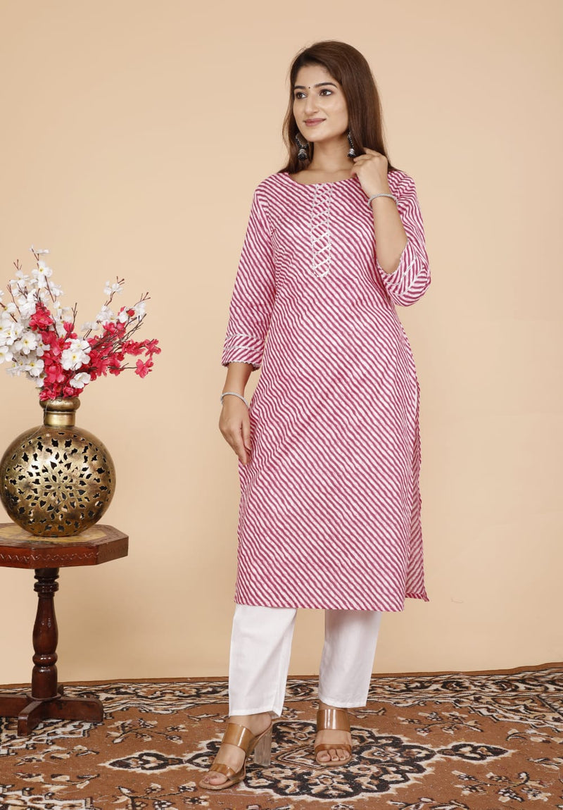 Lahriya special Cotton Kurti & pant