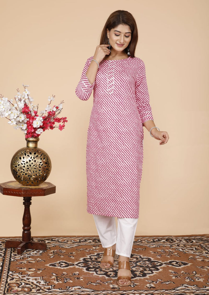 Lahriya special Cotton Kurti & pant