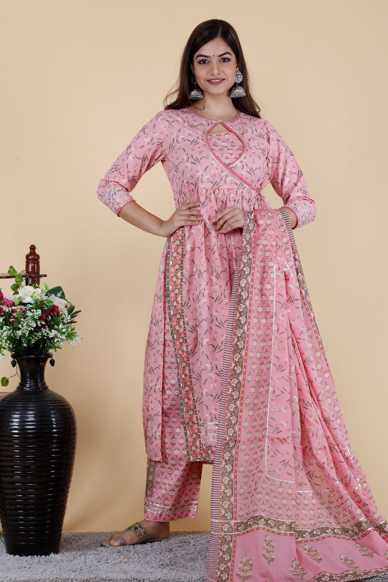 BEAUTIFUL COTTON KURTI  3PCS SET