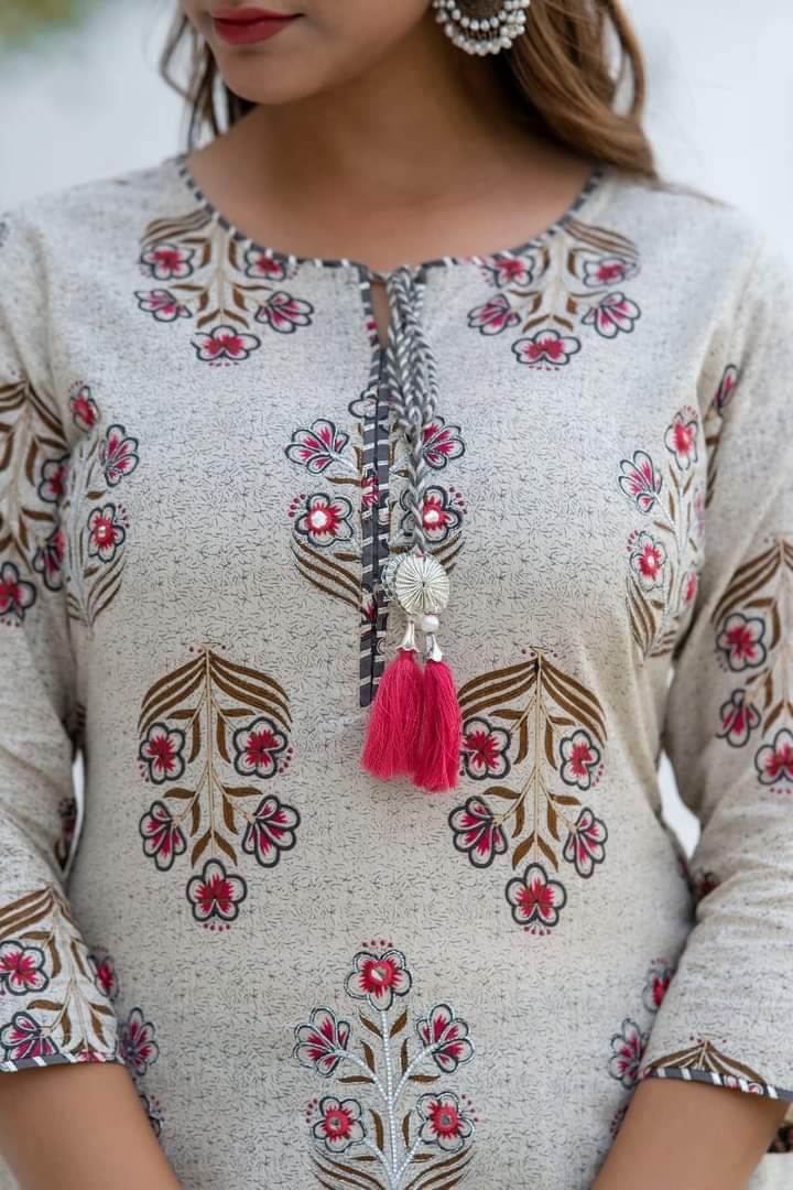 Light Grey Suit With Dupatta