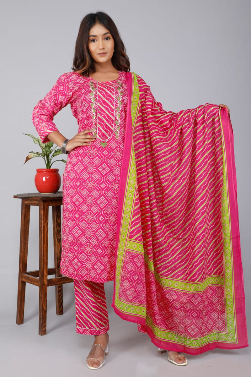 Beautiful Pink Suit With Dupatta