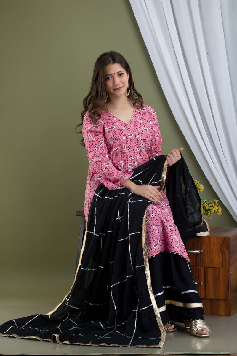 Beautiful Designer Kurti Skirt Set With Dupatta