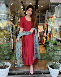 Beautiful Designer maxi With Dupatta