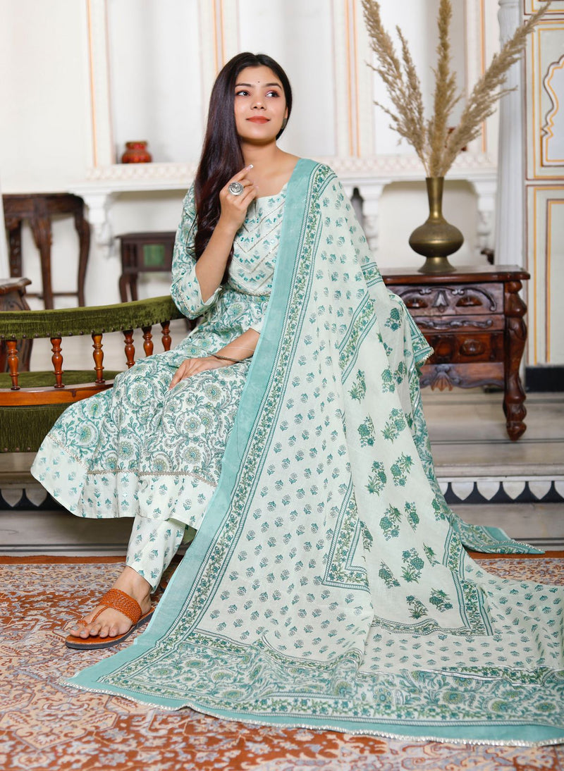 Beautiful Anarkaali Suit With Dupatta